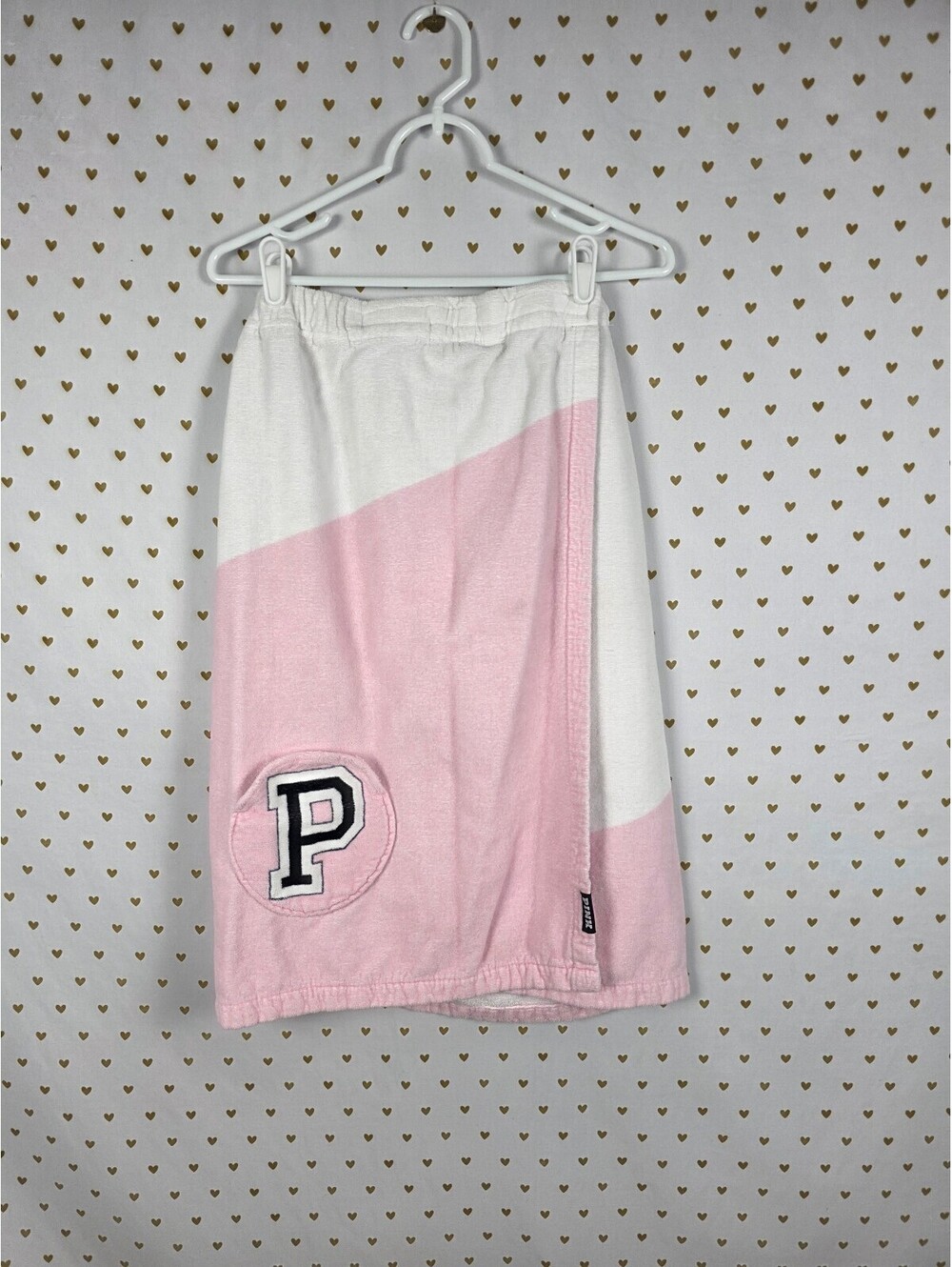 Victoria's Secret Towel Wrap Pink Pocket Spa Bath 27x55